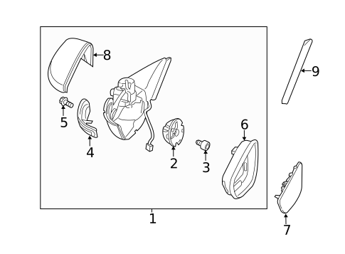 Outside Mirrors for 2019 Volkswagen Beetle #2