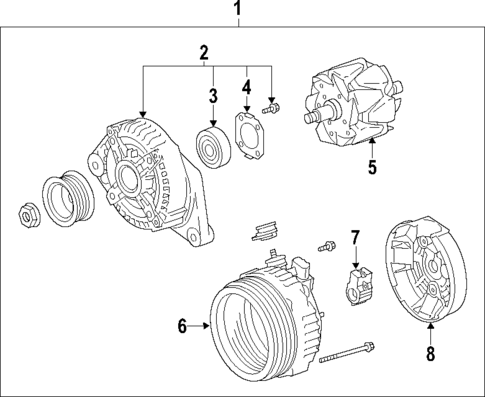 Alternator for 2013 Toyota Sequoia #0
