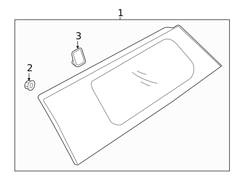 Glass - Side Panel for 2020 Kia Sedona #0