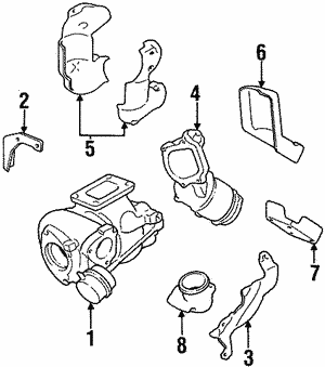 1990-1996 Nissan 300ZX Turbocharger 14411-40P18 | Parts