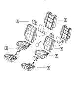 68163748AA - Interior Trim: Seat Back Foam, Right for Mopar Image