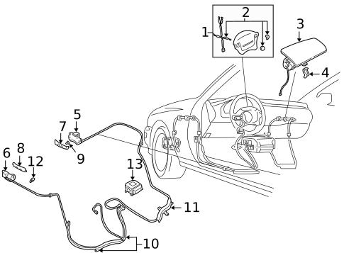 Air Bag Components for 1996 Subaru Impreza #0