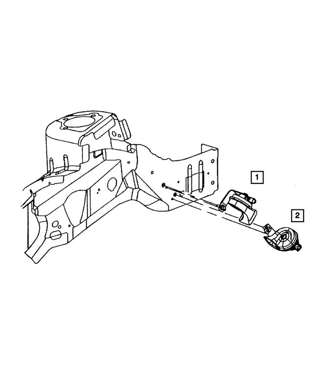4671746AD - Electrical: Horn And Bracket for Mopar Image