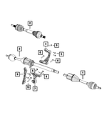 6105050AA - Differential and Drive Line: Hex Flange Head Bolt for Mopar Image image