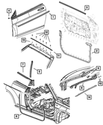 6508584AA - Doors and Related Parts: Tapping Screw for Mopar Image
