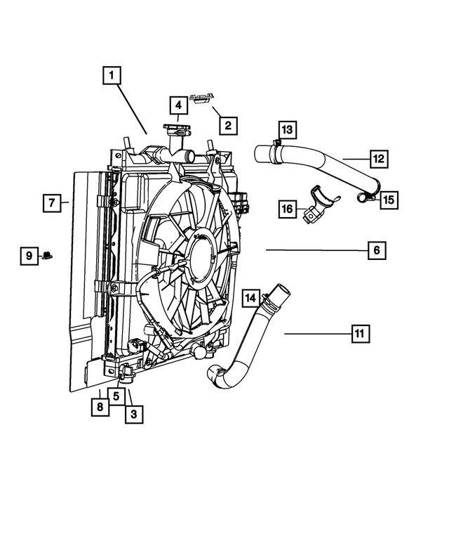 5278817AE - : Radiator Inlet Hose for Mopar Image