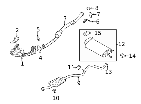 Mufflers for 2008 Subaru Impreza #0