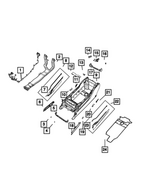 68530371AA - Interior Trim: Floor Console Mat for Ram: 2500, 3500 Image