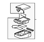 20904120 - Body: Seat Back Assembly for Cadillac: Escalade, Escalade ESV, Escalade EXT | Chevrolet: Avalanche, Silverado 1500, Silverado 2500 HD, Silverado 3500 HD, Suburban 1500, Suburban 2500, Tahoe | GMC: Sierra 1500, Sierra 2500 HD, Sierra 3500 HD, Yukon, Yukon XL 1500, Yukon XL 2500 Image