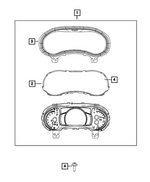 68693106AC - Electrical: Instrument Panel Cluster for Dodge: Durango Image