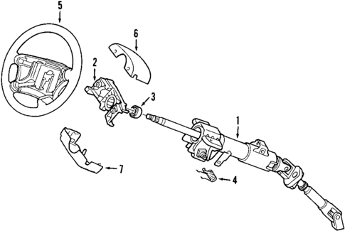 Steering Column for 2007 Saab 9-5 #0