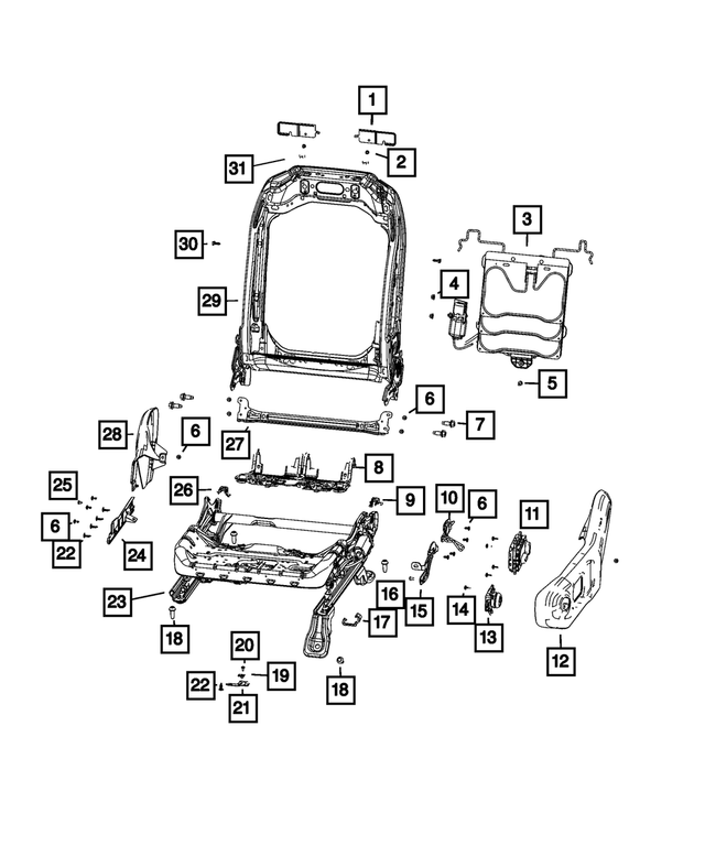 5072741AA - Interior Trim: Trim Screw for Mopar Image image