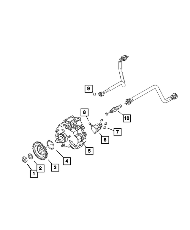 5086769AA - Fuel and Accelerator Pedal: Nut for Mopar Image