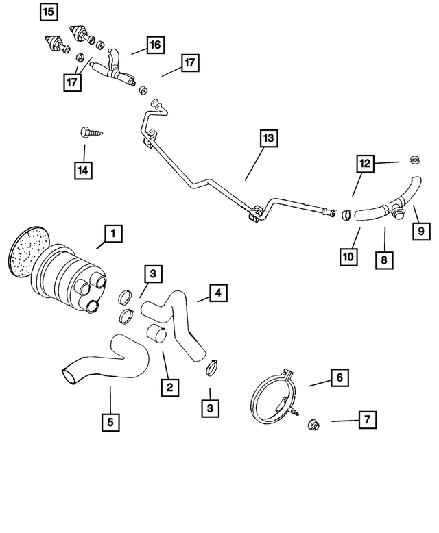 53031701AA - : Air Pump Silencer Filter Bracket for Mopar Image