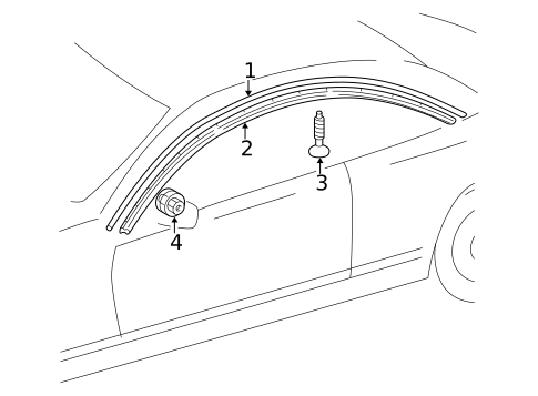 Exterior Trim - Roof for 2001 Mercedes-Benz CL500 #0