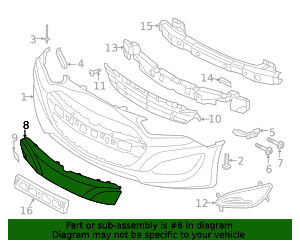 2013-2016 Hyundai Genesis Coupe Center Molding 86541-2M310 | QuirkParts