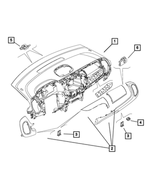 68249782AA - Interior Trim: Interior Trim Bezel Kit for Mopar Image