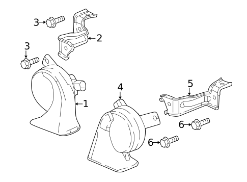 Horn for 2020 Honda Accord #0