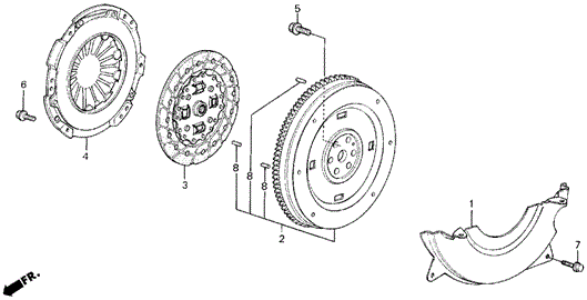 MT Clutch - Flywheel for 1988 Acura Integra #0