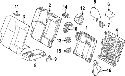 Rear Seat Components for 2024 Toyota bZ4X #0