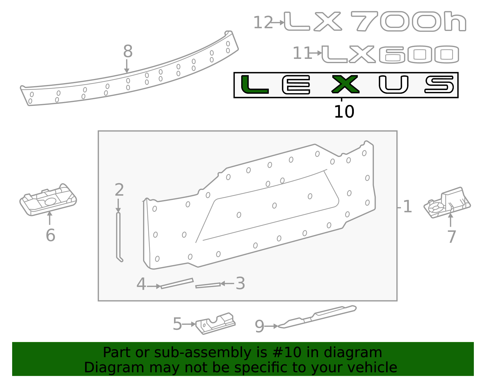 75441-60740 - Hatch Emblem 2022-2025 Lexus | Longo Lexus Parts