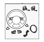 4G0419091PDC7 - Steering: Steering Wheel for Audi: A6, A6 Quattro, A7 Quattro, RS7, S6, S7 Image