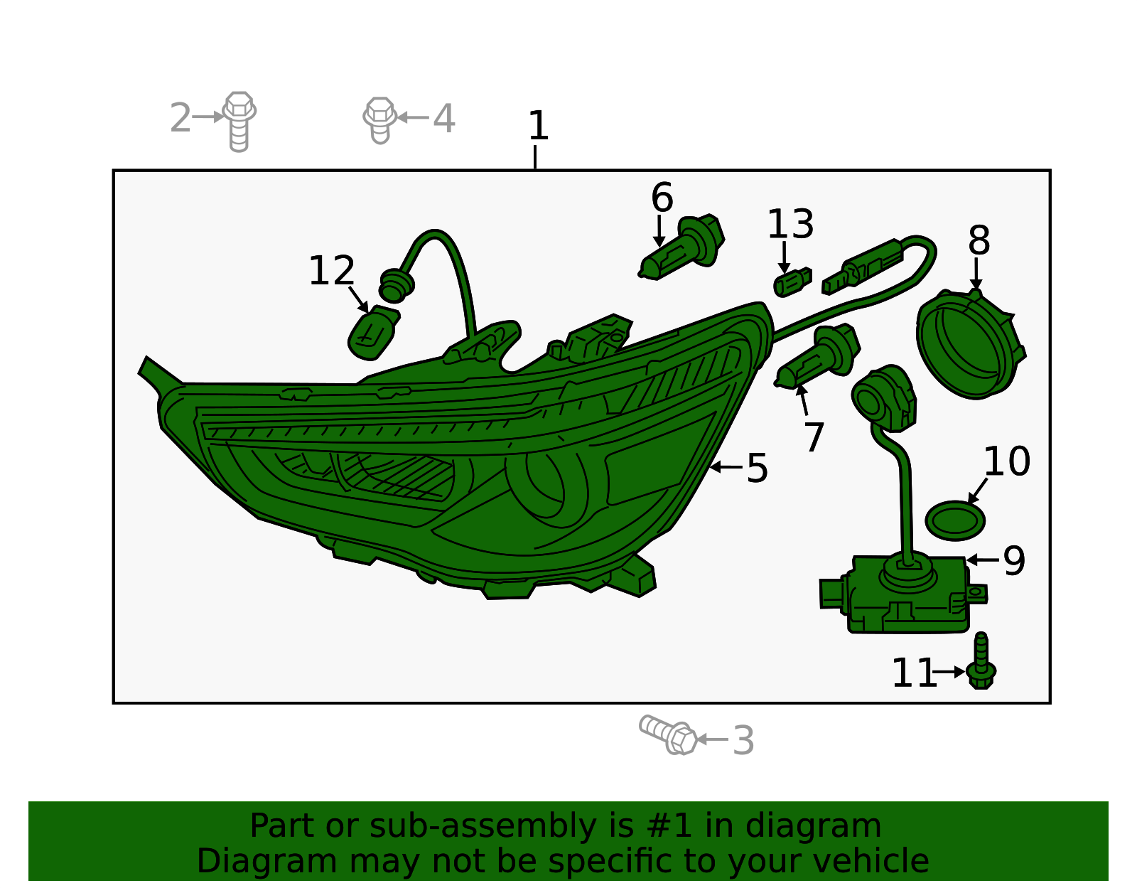 2011-2019 Mitsubishi Outlander Sport Composite Assembly 8301C216 ...