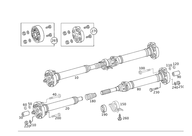 2034101816 - Propeller Shaft: Propeller Shaft for Mercedes-Benz: C230 Image image