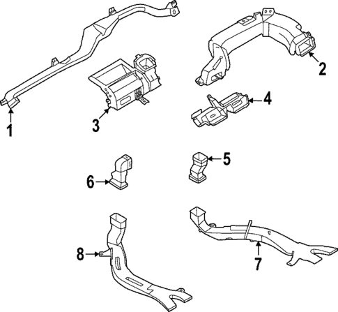 Ducts for 2024 INFINITI QX60 #0