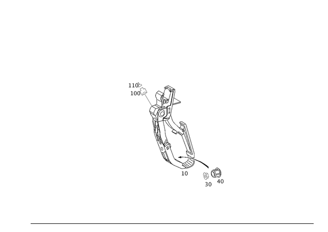 2113000804 - Control: Accelerator Pedal for Mercedes-Benz: 180C, C230, C240, C280, C32 AMG, C320, C350, C55 AMG, CLK320, CLK350, CLK500, CLK550, CLS500, CLS550, E320, E500 Image image