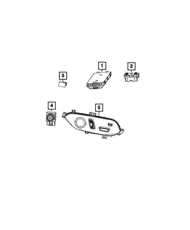 68673723AB - Interior Trim: Seat Memory Module for Mopar Image