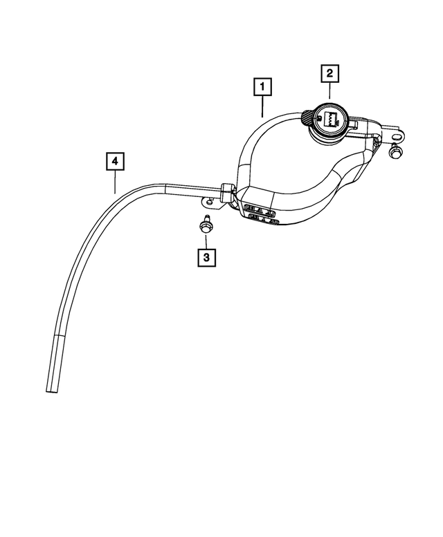 55111232AF - Cooling: Coolant Bottle Return Hose for Mopar Image image