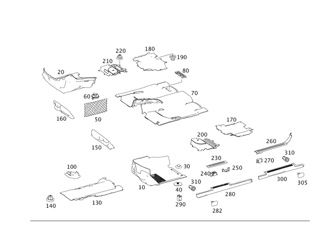 2516800018 - : Cover for Mercedes-Benz Image