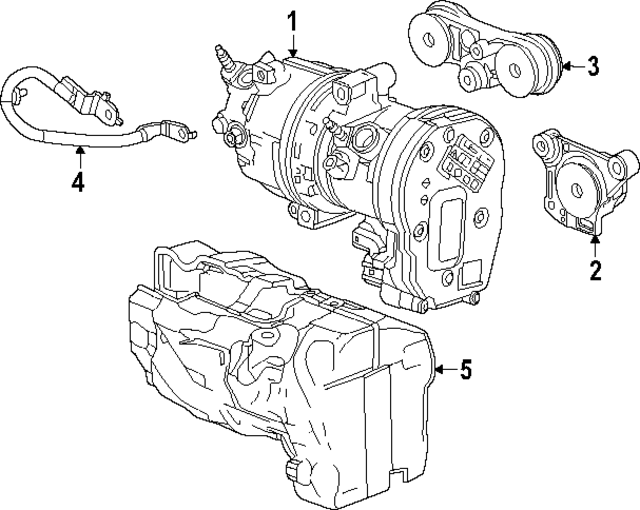 87860231 - : Part# 87860231 F (S)Mount for Cadillac: OPTIQ | Chevrolet: Blazer EV, Equinox EV Image