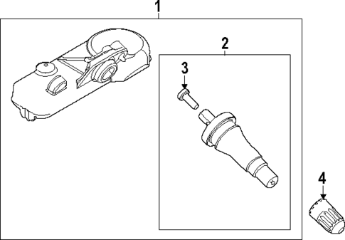 Tire Pressure Monitor Components for 2024 Ford Explorer #2