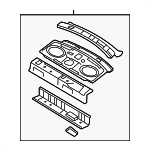 6E5Z5446506AA - Body: Package Tray for Ford: Fusion | Lincoln: MKZ, Zephyr | Mercury: Milan Image