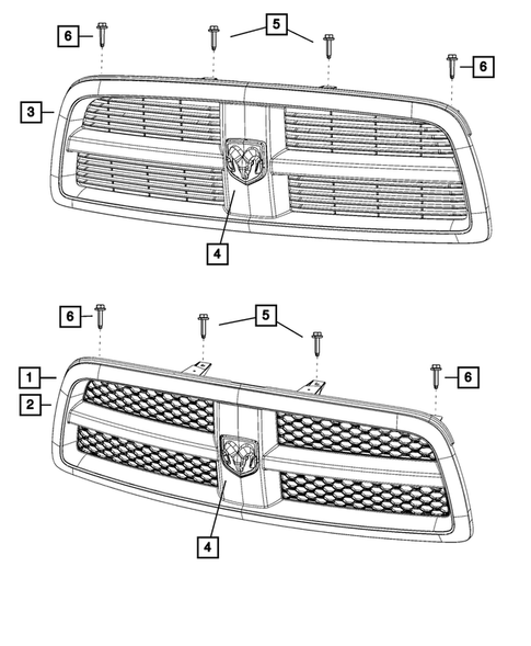Grilles for 2010 Dodge Ram 1500 #0