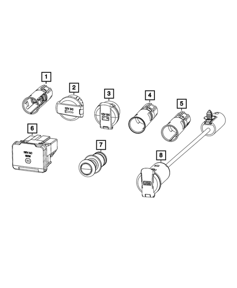 Power Distribution, Fuse Block, Junction Block, Relays and Fuses for 2022 Ram 1500 Classic #1