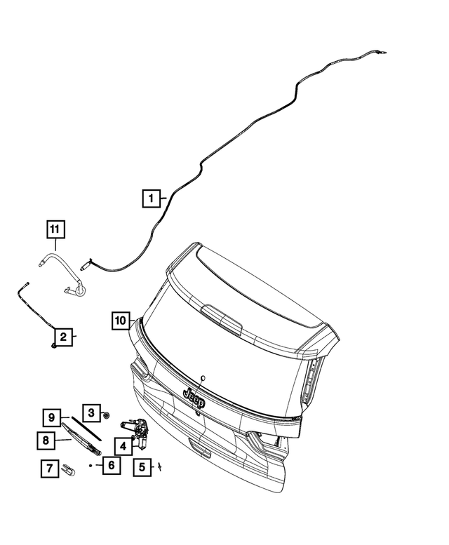55112671AC - Electrical: Windshield Washer Hose for Mopar Image image