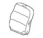 4815S0XA10ZB - Body: Seat Back Cover for Honda: Odyssey Image