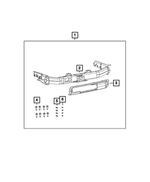 82212180AF - Mopar Accessories - Component Parts: Trailer Tow Receiver Kit for Jeep: Grand Cherokee, Grand Cherokee WK Image