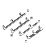 68144254AF - Exterior Ornamentation: Tubular Side Step Kit, Right for Ram: 1500, 1500 Classic Image