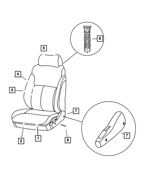 Front Seats and Attaching Parts for 2004 Dodge Neon #9