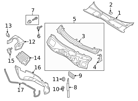 Cowl for 2024 Audi A4 Quattro #0
