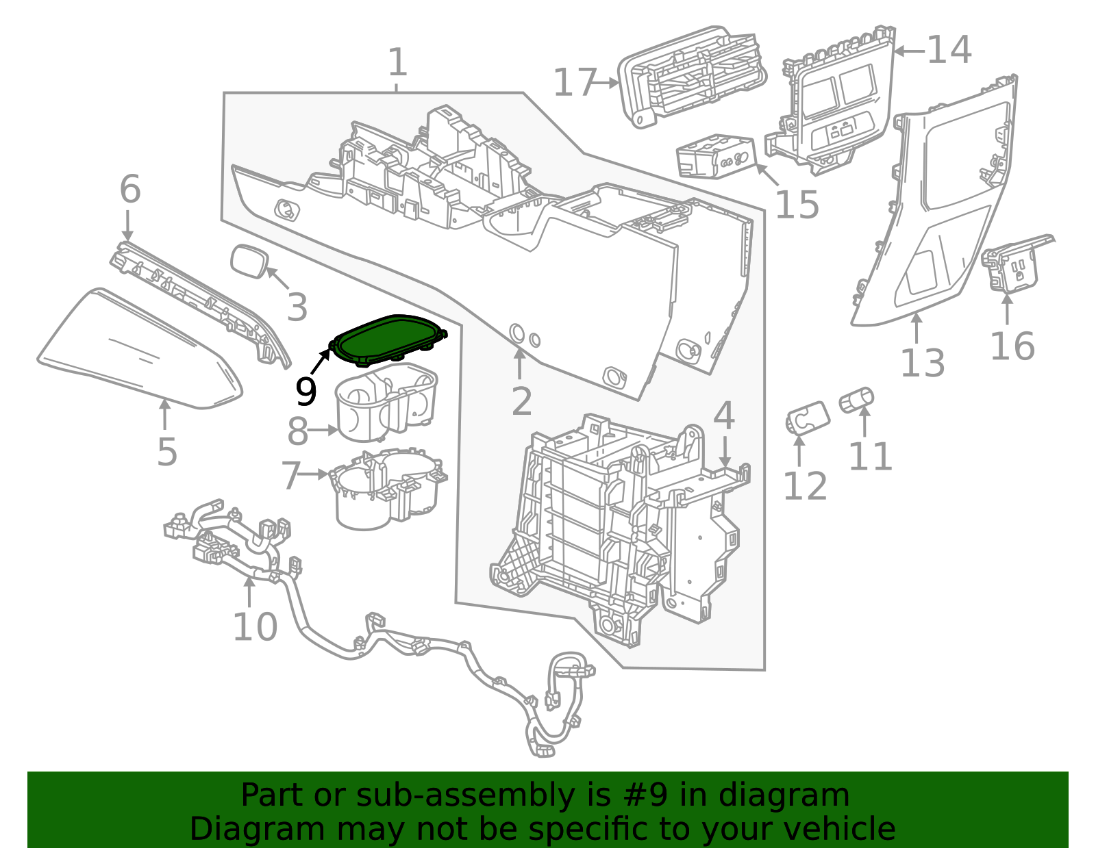 2023-2026 Chevrolet Colorado Trim Bezel 84844082 | OEM Parts Online