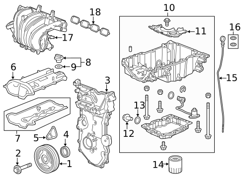 Engine Parts for 2016 Buick Envision #1