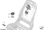 52107452225 - Seats: Drive, Vertical Headrest Adjustment for BMW Image