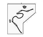74880TEGJ01 - Body: Release Cable for Honda: Civic, Insight Image