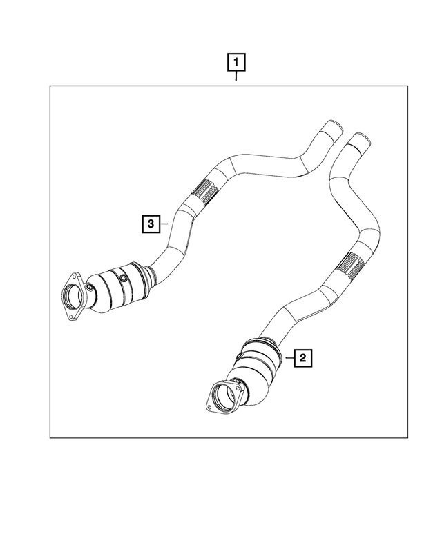 5039055AF - Mopar Accessories - Component Parts: Front Pipe And Converter for Mopar Image image