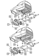 55276252AB - Frames and Bumpers: Body Hold Down Cushion for Mopar Image